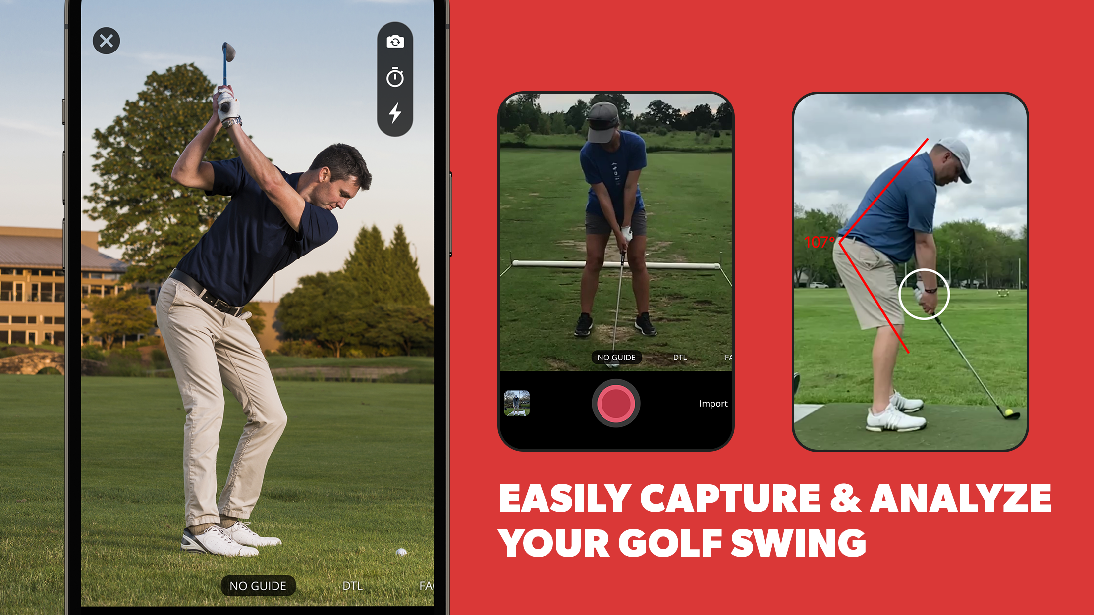 Capture and analyze a swing right from the phone
