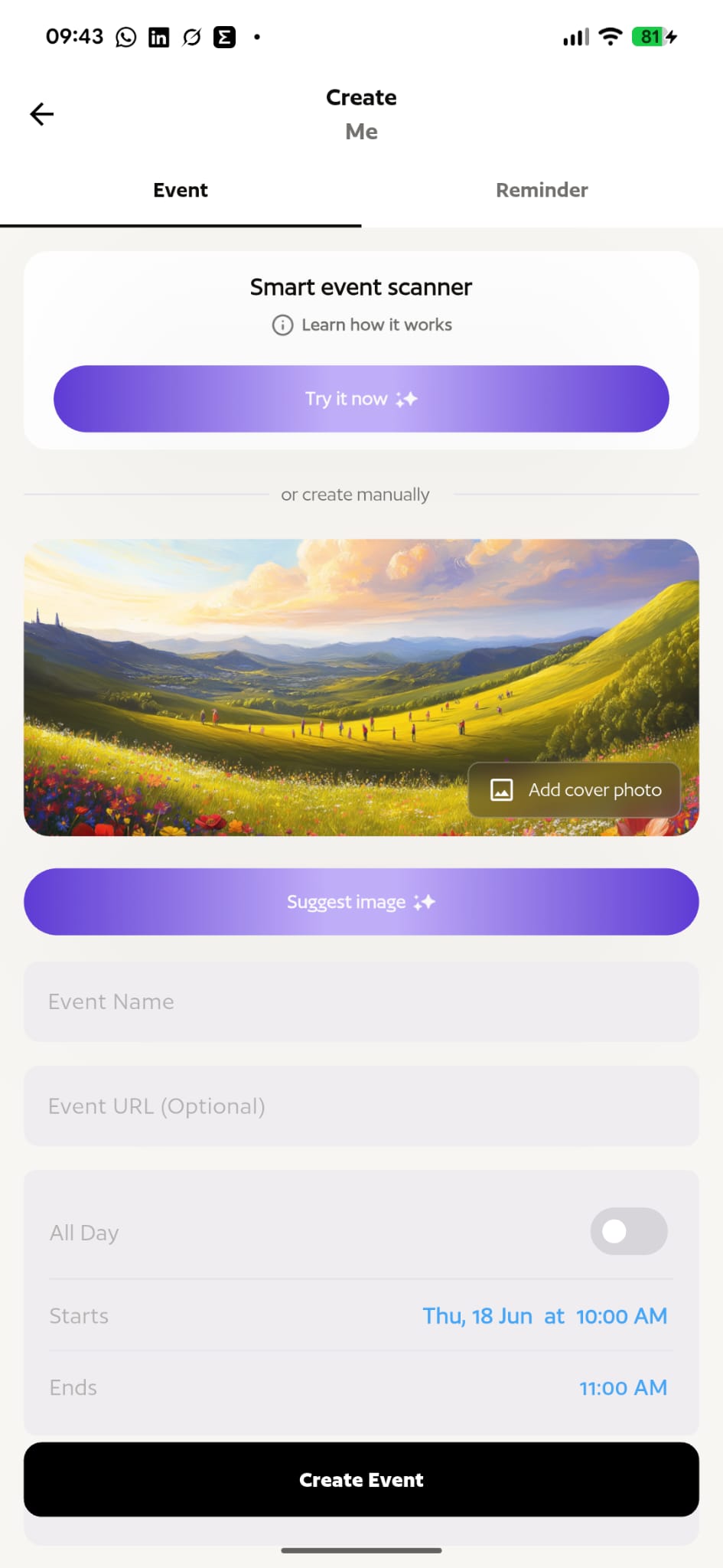 Smart Event Scanner